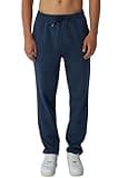 ROSS CAMP Pantalon de Sport Homme - Pantalons de Jogging Hommes - Sport Hommes Longs Coton, Loisirs Pantalon d'entraînement, Survêtement Joggers Moderne (Bleu Marine, L)