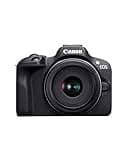 Canon EOS R100 Appareil Photo avec Objectif RF-S 18-45mm F4.5-6.3 is STM, Appareil Photo Hybride APS-C, Autofocus CMOS Dual Pixel, Vidéo 4K, Prise de Vue en Continu Jusqu’à 6,5 IPS, Wi-FI & Bluetooth
