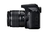 Canon EOS 2000d | Appareil Photo Réflex + (APS-C, 24.1 MP, WiFi, Full HD) + Objectif EF-S 18-55mm f/3,5-5,6 DC III, Noir