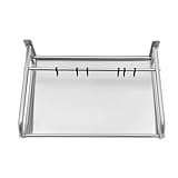Aohuada Universel Support pour Four à Micro-Ondes,Etagère Murale pour Four à Micro-Ondes avec 6 Crochets,Capacité de Charge maximale-30kg,53 * 38 * 18cm,2 Niveaux