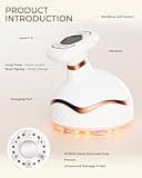 CARER BEAUTY 6 en 1 Appareil de Cavitation Massage Anti-Cellulite avec Ultrasons RF EMS Lumière Rouge et Bleue Vibration pour Réduction de la Cellulite et Raffermissement de la Peau
