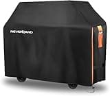 Housse de Protection pour Barbecue 145x61x117CM BBQ Couverture de Gril Imperméable Bâche Barbecue Noir