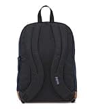 JANSPORT Sac à dos avec housse pour ordinateur portable 15", bleu marine, grand sac à dos d'ordinateur avec 2 compartiments, sangles ergonomiques, sac pour homme et femme