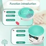 Brencco Lime à ongles électrique pour bébé avec six têtes de broyage interchangeables, faible bruit