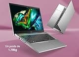 Acer Aspire 3 A315-44P-R732, Ordinateur Portable 15.6" Full HD LED, PC Portable (AMD Ryzen 7 5700U, RAM 16 Go, SSD 512 Go, AMD Radeon Graphics, Windows 11 Famille) Clavier AZERTY, Laptop Gris