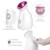 Vapeur Visage Vaporisateur Wolady Sauna Spa Facial Chaude Nano Ionique Visage Steamer Humidificateur Appareil Outils Nettoyage Pores Comedon Ponit Noir Soins Personnels De Peau (Blanc-1)