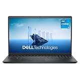 Dell 15 PC Portable DC15250 15,6" FHD (1920 x 1080) 120 Hz, Processeur Intel Core i5-1334U, Graphiques Intel UHD, 16 Go RAM, 512 Go SSD, Windows 11 Home, Clavier AZERTY - Noir Carbone
