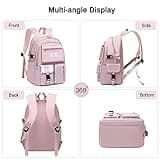 FANDARE Décontractée Sac à Dos Scolaire Collège Cartables Fille Garçons Sac d'école pour 15.6 Pouce Laptop Sacs Scolaires Casual Daypacks pour Université Outdoor Voyage Travail Noir