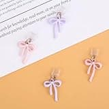 lasuroa 4pcs Bouchons Anti-Poussière pour Kindle, Couvercles à Nœud Insert Décoratif Port Chargement Type C Accessoires Anti-Poussière pour Téléphones Liseuses Cadeau Coquet (Rose, Violet)