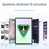 DOOGEE U11 Pro Tablette Android 15, Tablette 11 Pouces 30GB RAM+256GB ROM/TF 2TB, Batterie 8580mAh,Tablette avec Clavier Unisoc T7200 90Hz,Netflix 1080P, Tablette Tactile 5G WiFi/13 MP/GPS/OTG/Face ID