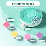 Brencco Lime à ongles électrique pour bébé avec six têtes de broyage interchangeables, faible bruit