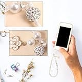 MUNSKT 4 pcs accessoires de téléphone portable, pendentif de perle pour les femmes, pendentif de chaîne de perles mignon, cadeau pour les femmes