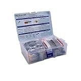 Mogaopi Kit de composants électroniques et 1390 pièces, diodes LED, résistances à film métallique, condensateur électrolytique, diodes, condensateurs en céramique, boîte d'assortiment de transistors