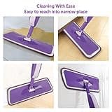 Balais Serpillère Vaporisateur, MEXERRIS Balai Lave Sol avec Reservoir Spray Mop Professionnel Microfibre Mop Pulvérisateur pour la Maison, la Cuisine, Le Bois Dur, Le Stratifié, Le Bois