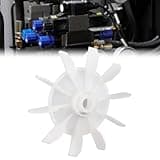 Pale de Ventilateur de compresseur d'air, Petite Pale de Ventilateur de Moteur en Ligne directe de Type D pour Arbre de 14 mm et diamètre extérieur de 135 mm