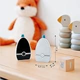 Babymoov Babyphone Audio Expert Care - Portée 1000 m - Labellisé Long Time - Faible Emission d'ondes - Détecteur de mouvement & Talki-Walkie - Veilleuse