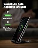 INIU Chargeur Induction 15W, Chargeur sans Fil Certifié Qi à Charge Rapide, Wireless Charger Accessoire Bureau pour iPhone 16 Pro Max 15 Plus 14 13 12 11 XR XS X, Samsung, Xiaomi, Google Pixel, etc.