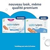 WaterWipes Original Baby Wipes, 720 unités (12 paquets), 99,9 % d'eau, 3-en-1 nettoie, soigne, protège, non parfumées, emballage pouvant varier