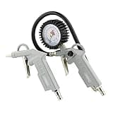 ABAC 6 Pièces Kit d'Accessoires Pour Compresseur G-813, Comprenant un Gonfleur de Pneus avec Manomètre, une Soufflette, un Tuyau en Spirale de 5 m, 3 Embouts de Gonflage, Pression Max. 8 Bar