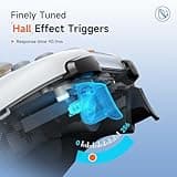 EasySMX X05 Manettes PC Sans Fil Rechargeable avec RGB/Vibration/Hall Joystick/Hall Trigger, Manette PC Bluetooth pour Gamer/Switch/Mobile/Android/iOS/Android TV Box, 750 mAh, Blanc