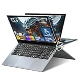 Ekonavi 15,6 Pouces Ordinateur Portable 2 en 1, AMD Ryzen 3 3200U Laptop 16 Go de RAM SSD de 512 Go PC Portable, écran 1920 x 1080, avec RJ45, Type-C, USB 3.0 Ordinateur Portable Ultra-étroit