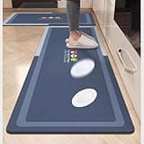 AHTCPO Tapis Cuisine Super Absorbants Caoutchouc avec Dessous AntidéRapant(Color 16,40 * 60cm)