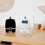 Babymoov Babyphone Audio Premium Care, Faible Emission d'Ondes avec Détecteur de Mouvement, Labellisé Long Time, Portée 1400m, Veilleuse, Berceuses, Capteur de Température, Talkie-Walkie