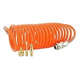 ABAC 6 Pièces Kit d'Accessoires Pour Compresseur G-813, Comprenant un Gonfleur de Pneus avec Manomètre, une Soufflette, un Tuyau en Spirale de 5 m, 3 Embouts de Gonflage, Pression Max. 8 Bar