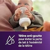 Philips Avent Lot de 2 biberons à Réponse Naturelle de 125 ml pour nouveau-né, sans BPA, 0 mois et plus (modèle SCY900/02)