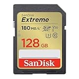 SanDisk 128 Go Extreme carte SDXC + RescuePRO Deluxe, jusqu'à 180 Mo/s, UHS-I, Classe 10, U3, V30