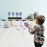 Cible pour Nerf avec Pistolet Enfant, Cible Electrique de Tir Automatique avec 20 Flechette Jouet Garçon Fille 3 4 5 6 7 8 9 10 Ans Cadeau Noel Anniversaire Paques Jeux Balster Gun Toy