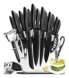 Home Hero Couteau Cuisine avec Aiguiseur Couteaux - Couteaux de Cuisine Professionnelle en Acier Inoxydable - Ensemble de Couteaux et Ustensiles de Cuisine