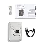 Appareil Photo instantané Hybrid INSTAX Mini LiPlay Misty White avec écran LCD arrière de 2,7 Pouces, Emplacement pour Carte Micro SD, Chargement USB Type-c, Film Vendu séparément