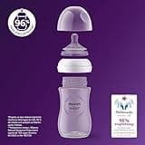 Philips Avent Lot de 2 biberons à Réponse Naturelle de 125 ml pour nouveau-né, sans BPA, 0 mois et plus (modèle SCY900/02)