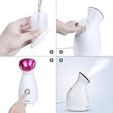 Vapeur Visage Vaporisateur Wolady Sauna Spa Facial Chaude Nano Ionique Visage Steamer Humidificateur Appareil Outils Nettoyage Pores Comedon Ponit Noir Soins Personnels De Peau (Blanc-1)