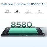 DOOGEE U11 Pro Tablette Android 15, Tablette 11 Pouces 30GB RAM+256GB ROM/TF 2TB, Batterie 8580mAh,Tablette avec Clavier Unisoc T7200 90Hz,Netflix 1080P, Tablette Tactile 5G WiFi/13 MP/GPS/OTG/Face ID