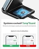 INIU Chargeur Induction 15W, Chargeur sans Fil Certifié Qi à Charge Rapide, Wireless Charger Accessoire Bureau pour iPhone 16 Pro Max 15 Plus 14 13 12 11 XR XS X, Samsung, Xiaomi, Google Pixel, etc.