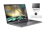 Acer Aspire 3 A317-55P-C8DB, Ordinateur Portable 17.3" Full HD IPS, PC Portable (Intel Processeur Celeron N100, Ram 4Go, SSD 128Go, Intel UHD Graphics, Windows 11 Famille) Clavier AZERTY, Laptop Gris