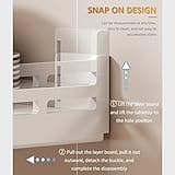 XBDLYQBD Étagère Mural Mur Murale pour Four à Micro-Ondes de Solution Rangement Cuisine Peu encombrante | Four électrique Support casseroles Convient et Accessoire