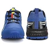 VENROXX Chaussures de Trail Homme Légères & Respirantes Chaussure de Randonnée Antidérapantes Chaussures de Marche Outdoor Sports Baskets Chaussures de Trekking, Bleu, 45