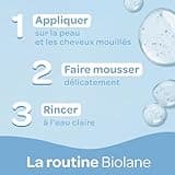 BIOLANE - Gel douche bebe corps et cheveux 2 en 1 - 750ml - 97% Origine Naturelle - Doux - Peaux Sensibles - Fabriqué en France
