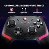 GameSir Cyclone 2 Multiplatform Wireless Controller- TMR Electromagnetic Joysticks&Hall Effect Switch triggers,6-axis Gyro Gaming Controller for Switch/PC/iOS/Android/Steam (Shadow Black Bundle)