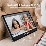 PIXPEAK 2K Tablette 10,36 Pouces, 4G LTE+5G WiFi, 36GB RAM+256GB ROM (2TB TF), Android 14 Tabletta PC, Octa-Core 2.0 GHz, 2000 * 1200, 8000mAh, 13MP+8MP, GPS, Tablette avec Clavier ect (Gris)