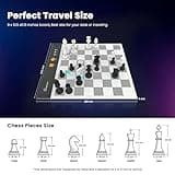 Chessnut Go Ultimate - Échiquier électronique Portable avec Identification complète des Personnages et Forte adhérence magnétique - Taille Parfaite pour Le Bureau ou Les Voyages (Orange)