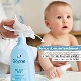 BIOLANE - Eau Pure H2O - Nouveau Packaging - Nettoyant Pour Le Visage, Corps Et Siège Du Bébé - Sans rinçage - 1 flacon pompe 750ml - Fabriqué en France