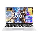 15,6 Pouces jeu Ordinateur Portable 12Go RAM 256Go SSD N4000 PC Portable Joueurs Netbook Écran Full HD 1920 x 1080 Win 11 Laptop Wi-Fi5 BT Mini HDMI Ouverture 180 Degrés pour Étudiants Et Entreprises