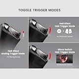 GameSir Cyclone 2 Multiplatform Wireless Controller- TMR Electromagnetic Joysticks&Hall Effect Switch triggers,6-axis Gyro Gaming Controller for Switch/PC/iOS/Android/Steam (Shadow Black Bundle)