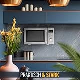 RICOO Support Mural Universel pour WM0106 Four à Micro-Ondes Etagere Pliable et téléscopique Rangement Meuble Cuisine Porte Micro-Onde Blanc