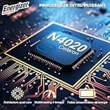 Energizer GIGAPACK EnergyBook 15 + tel U683S + écouteurs sans Fils Ordinateur Portable 15,6'' HD+, PC Portable Intel Celeron, RAM 8 Go, SSD 256 Go, Windows 11, Clavier AZERTY (Français)