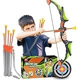 Jinxful Jouet Enfant 3 4 5 6 7 8 Ans Garçon, Arc Jouet Enfant 3-8 Ans Jeux Exterieur Cadeau Fille Arc et Fleches